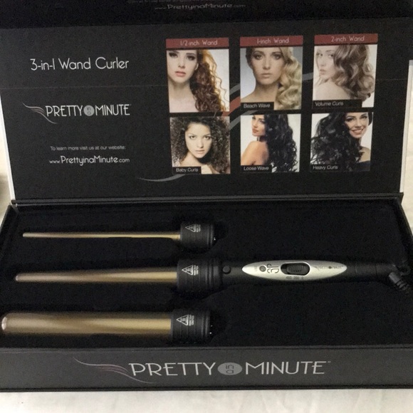 Pretty in a Minute Accessories - Pretty in a Minute 3-in-1 Wand Curler